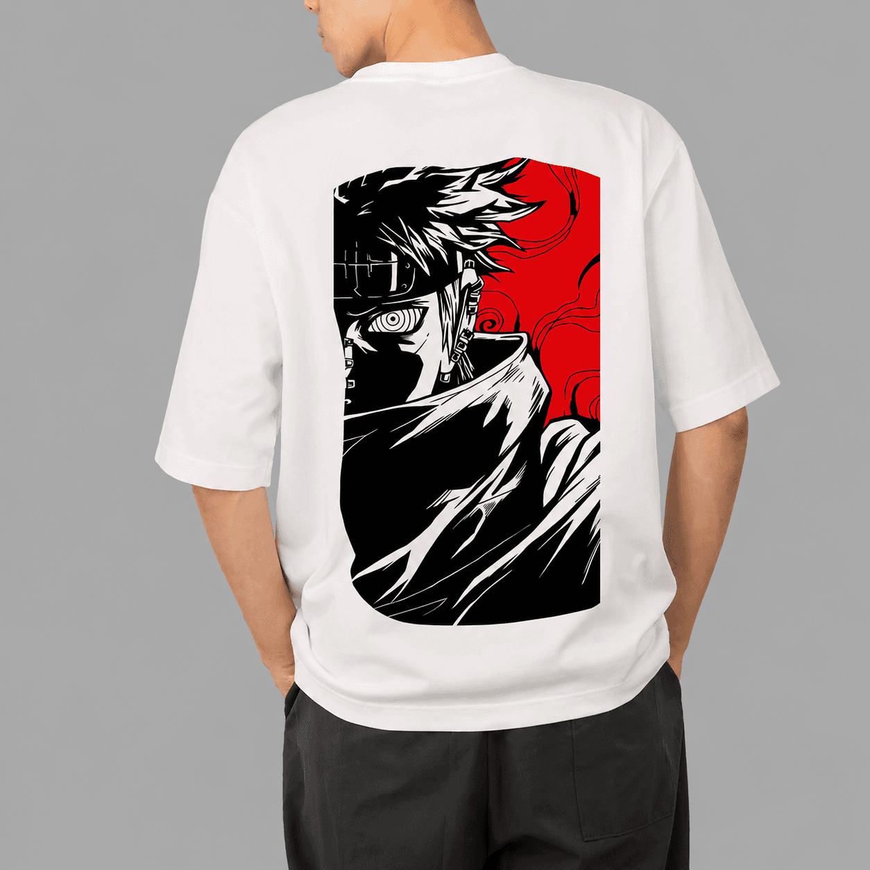 Pain Tee — Naruto, 260 GSM heavy cotton · reinforced neck